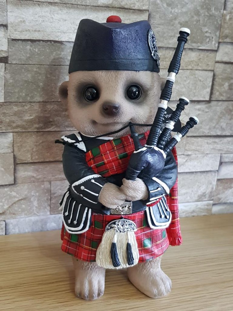 Meerkat with Bagpipes Ornament