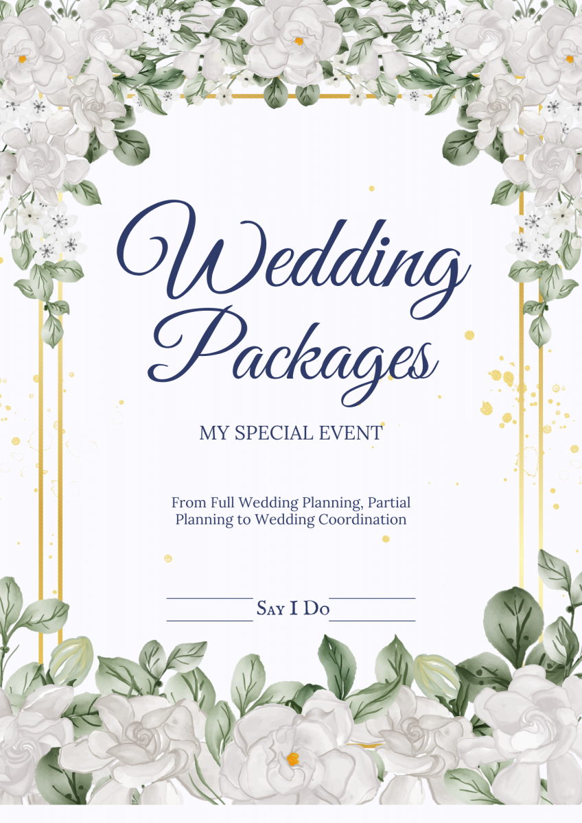 Wedding Packages from My Special Event 