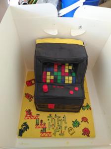Our "Guess the Pixels" prize - a yummy cake 