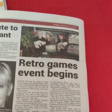 Retro Video Gaming Event Article Bognor Post 