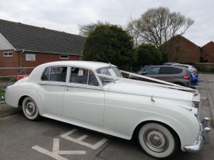 A close-up West Sussex Classic Wedding Cars