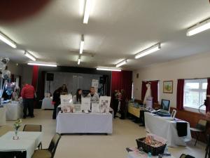 Stallholders are waiting for the public to arrive.  