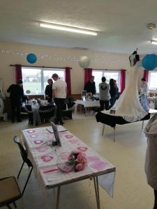 The backroom of the Wedding and Events Fayre 
